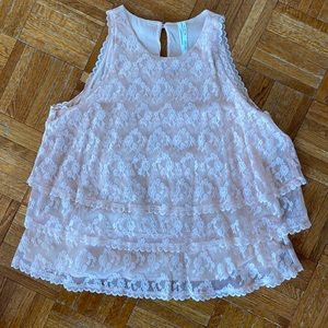 Anthropologie Lace Tank Top